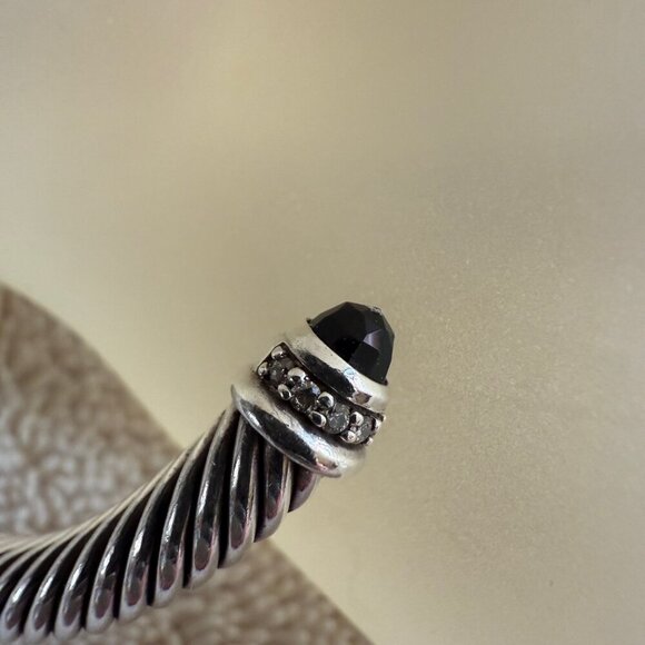 David Yurman Black Onyx Cable Bracelet - Picture 3 of 6